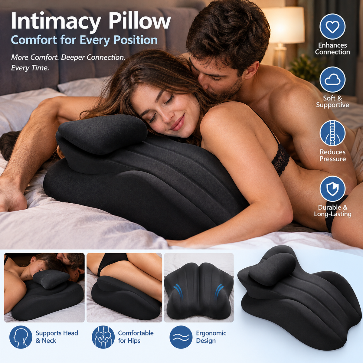 Intimacy Support Pillow – Comfort for Every Position