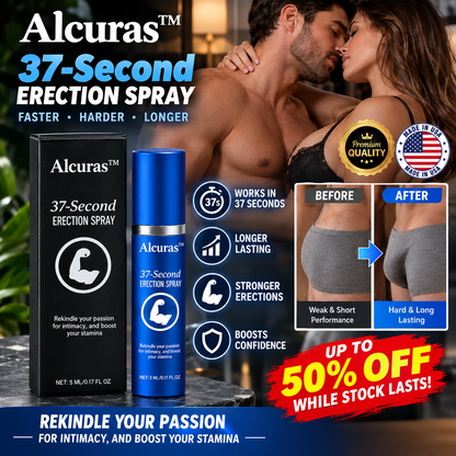 50% OFF - While Stock Lasts | Alcuras™ 37-Second Erection Spray