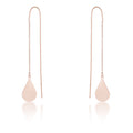 Chloe Rose Gold Teardrop Threader Earrings