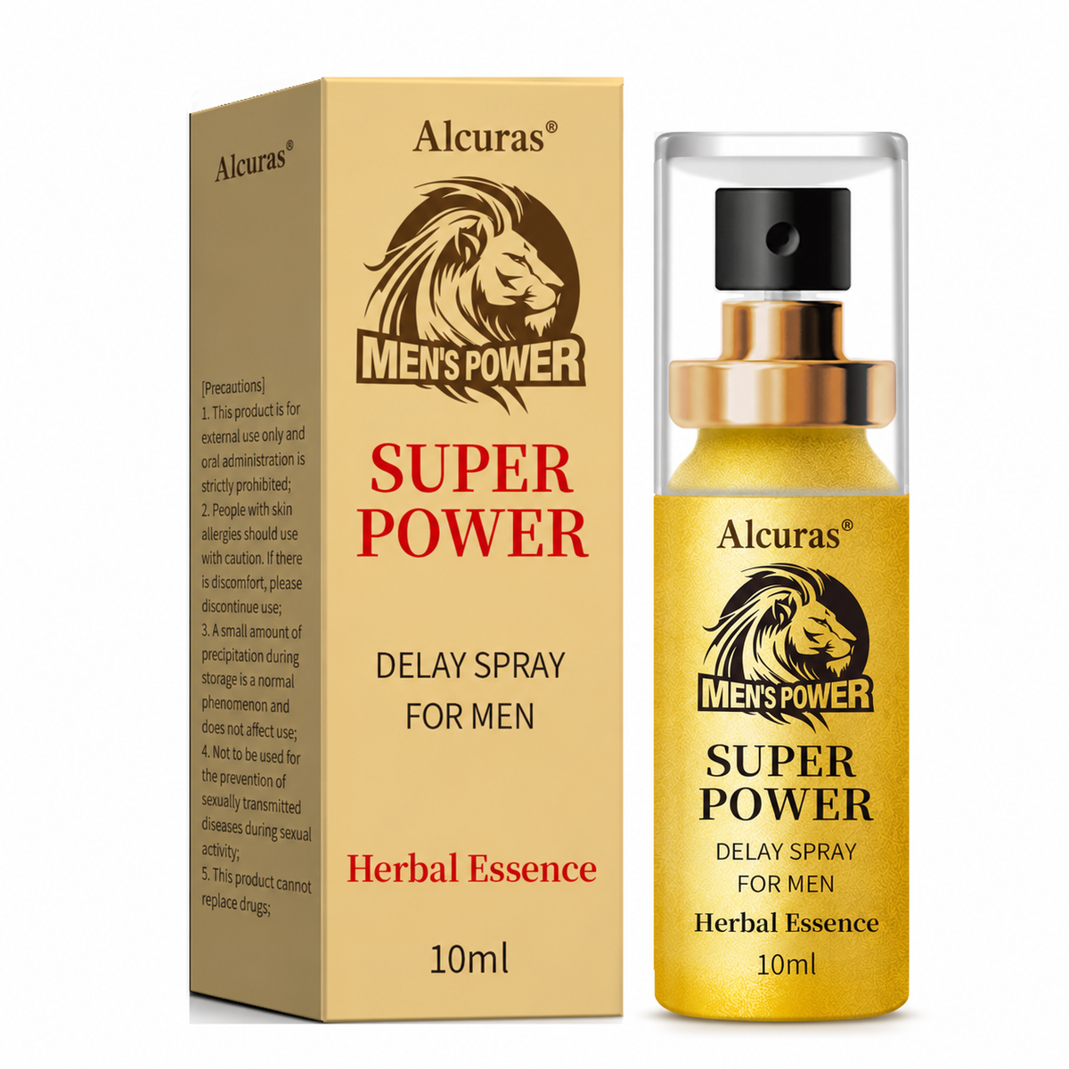 Alcuras® Men’s Gold Lion-Head Spray
