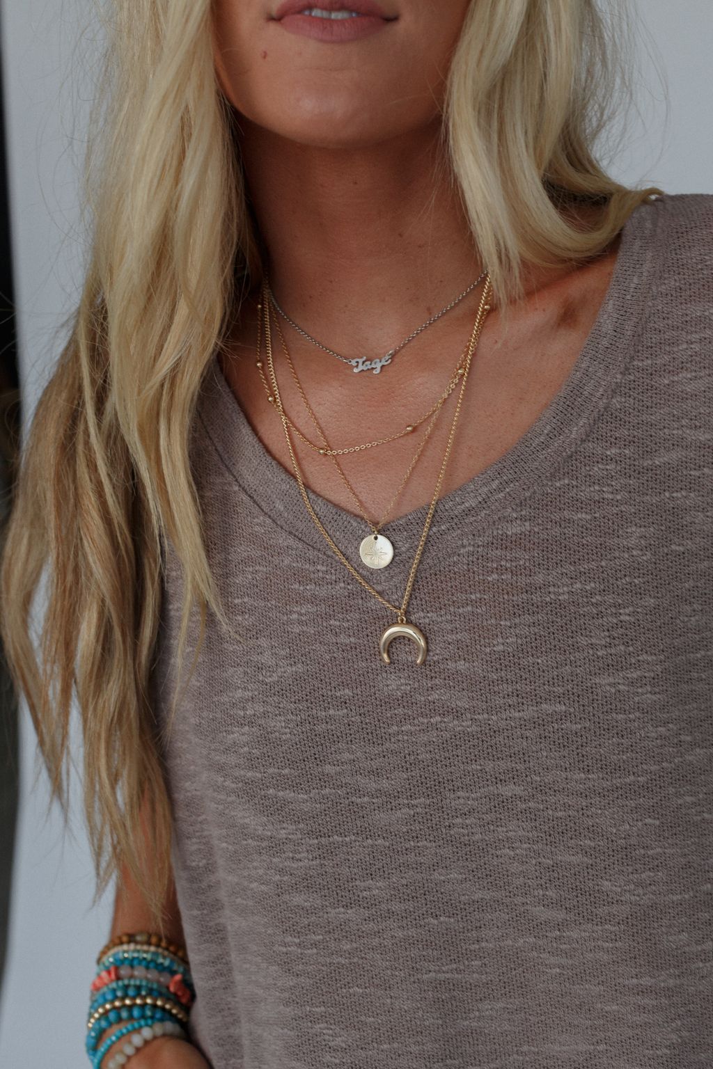 Lunar Glow Necklace - Gold