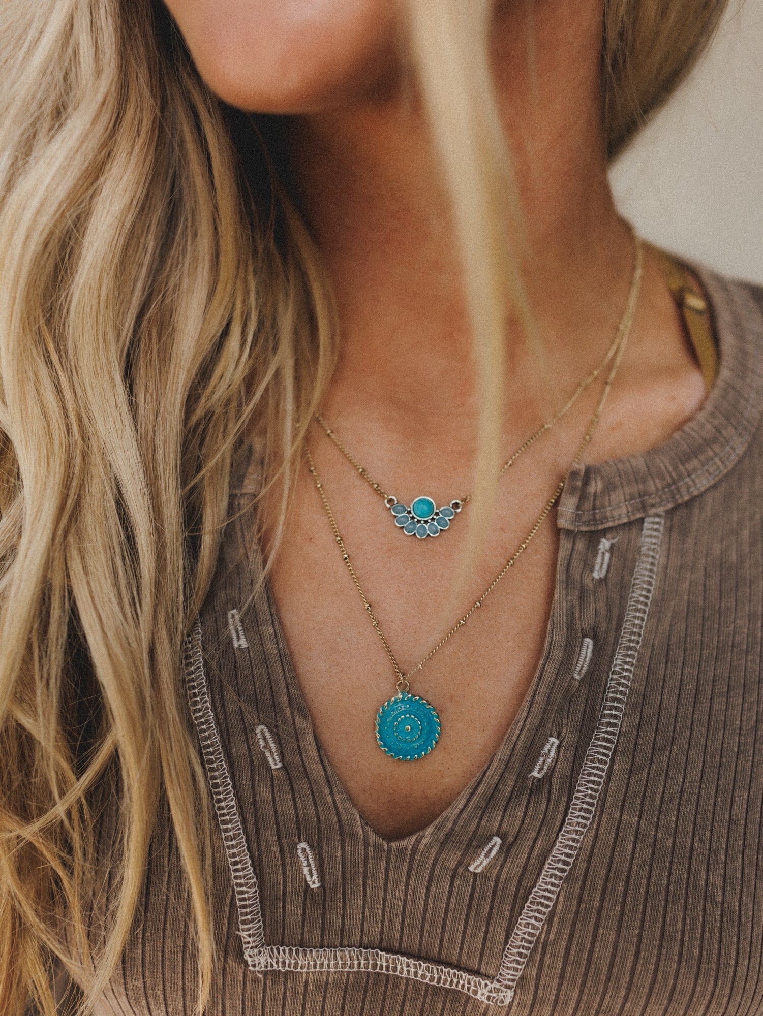 Radiant Wild Necklace - Turquoise