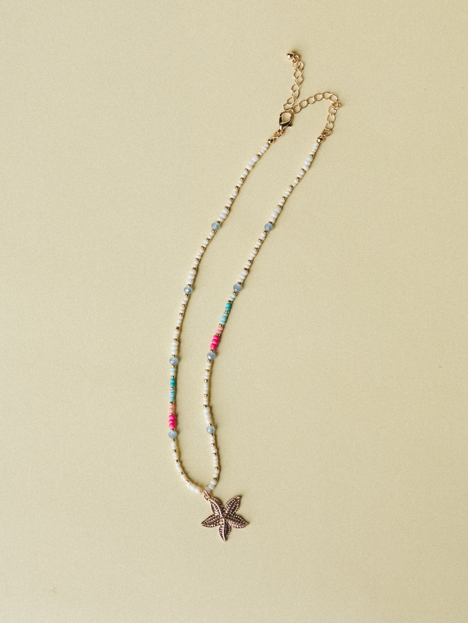 Vacay Memories Necklace  - Gold Multi