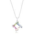 Myra Multicolor Rhodium Necklace