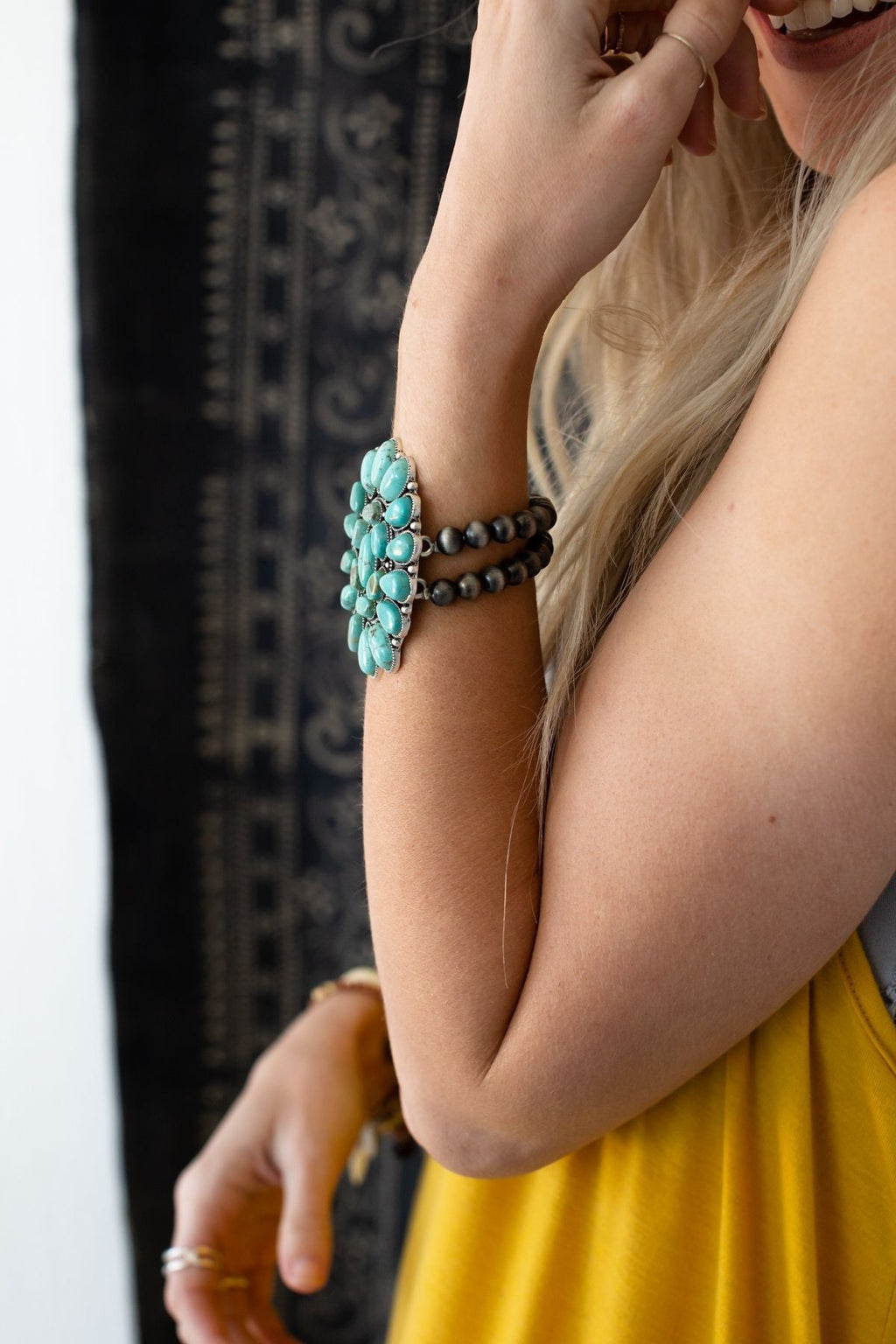 High Noon Turquoise Cuff Bracelet