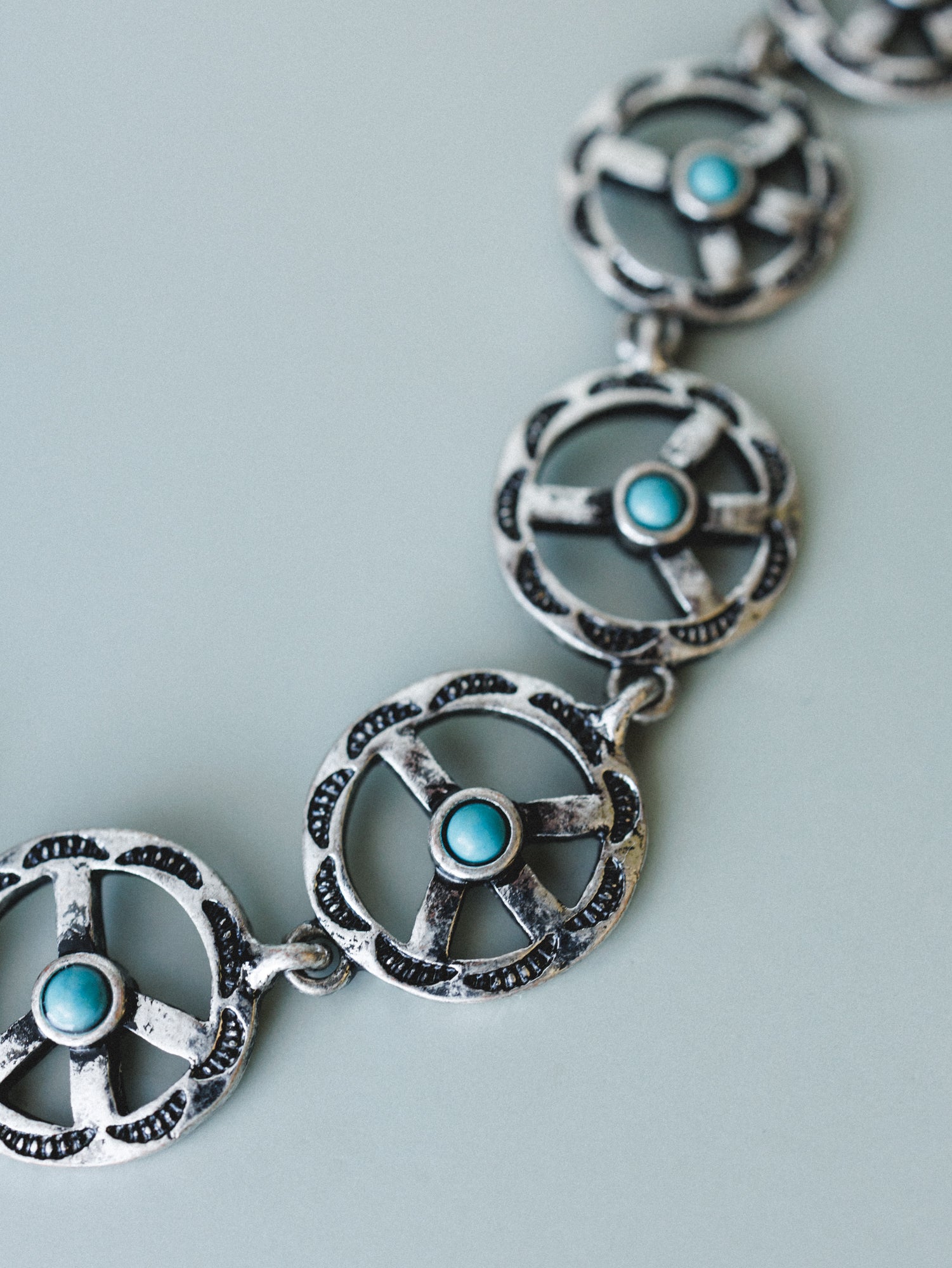 Peace Locked In Bracelet - Turquoise