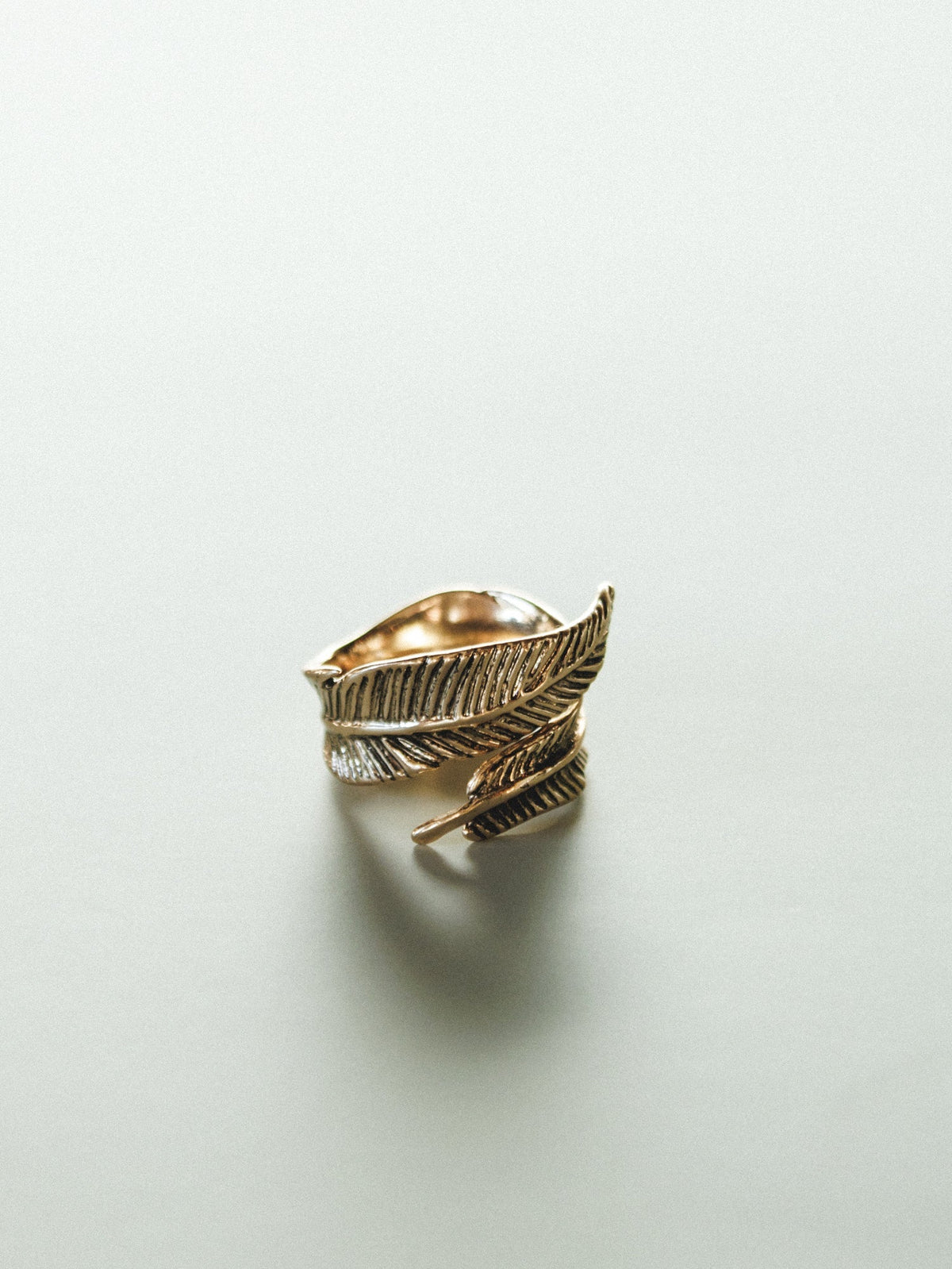 Crown Of Feathers Ring - Gold