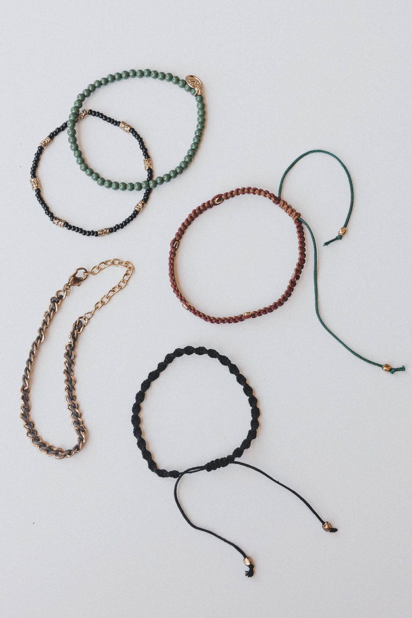Soft Tether Cord Bracelet - Natural