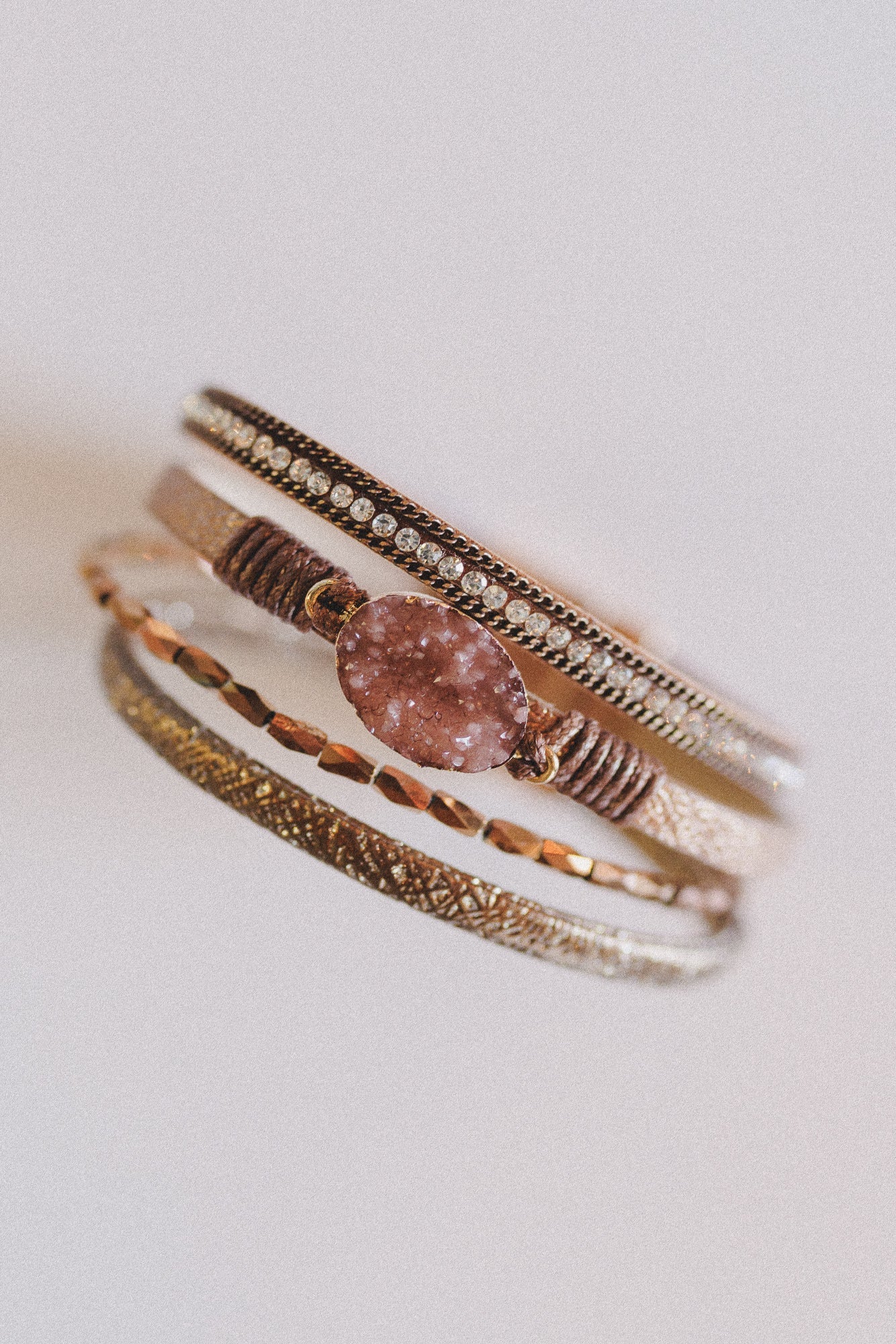 Dusty Horizon Layered Bracelet - Camel - Pre Order