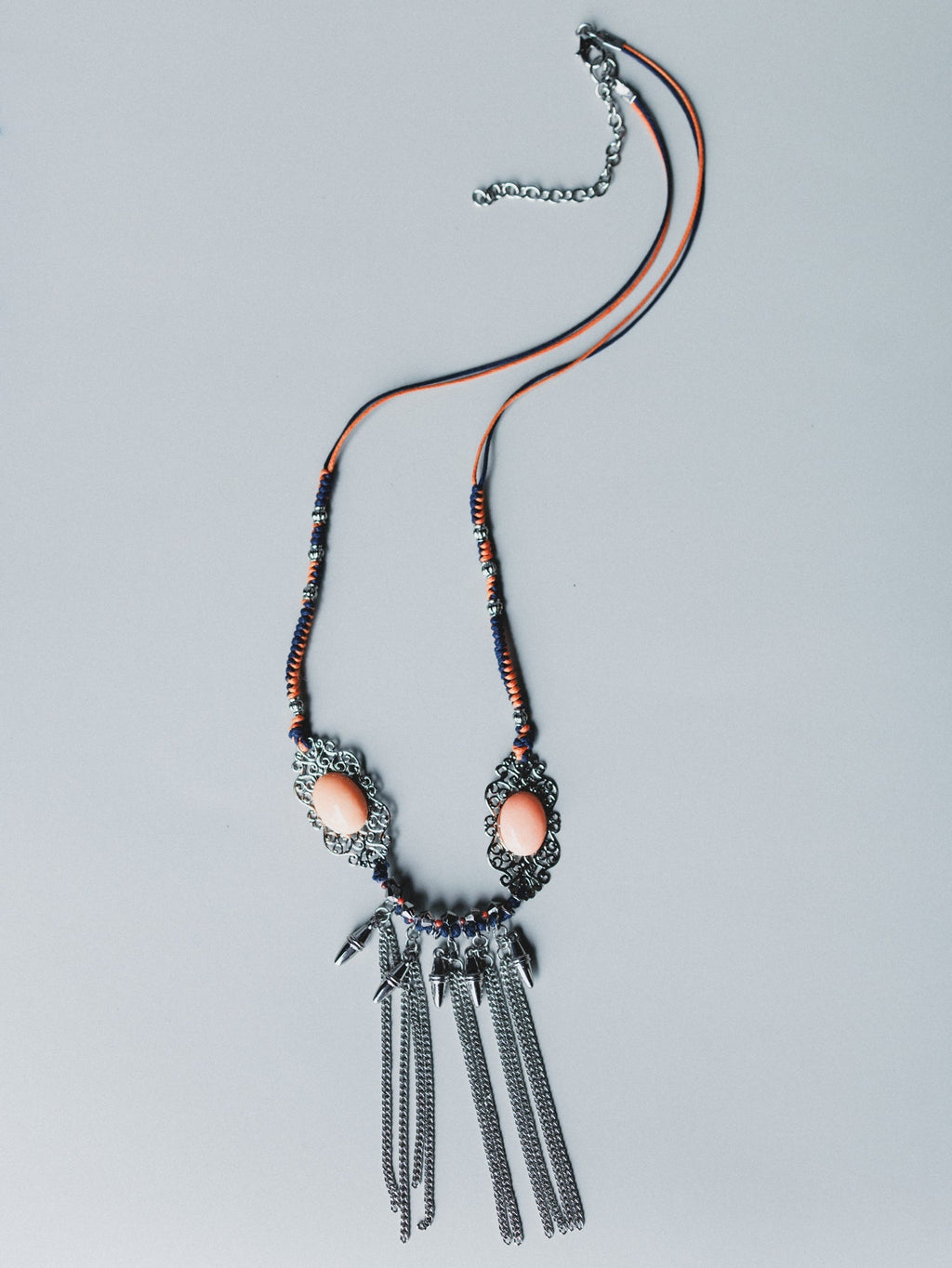 Twin Flame Necklace - Orange