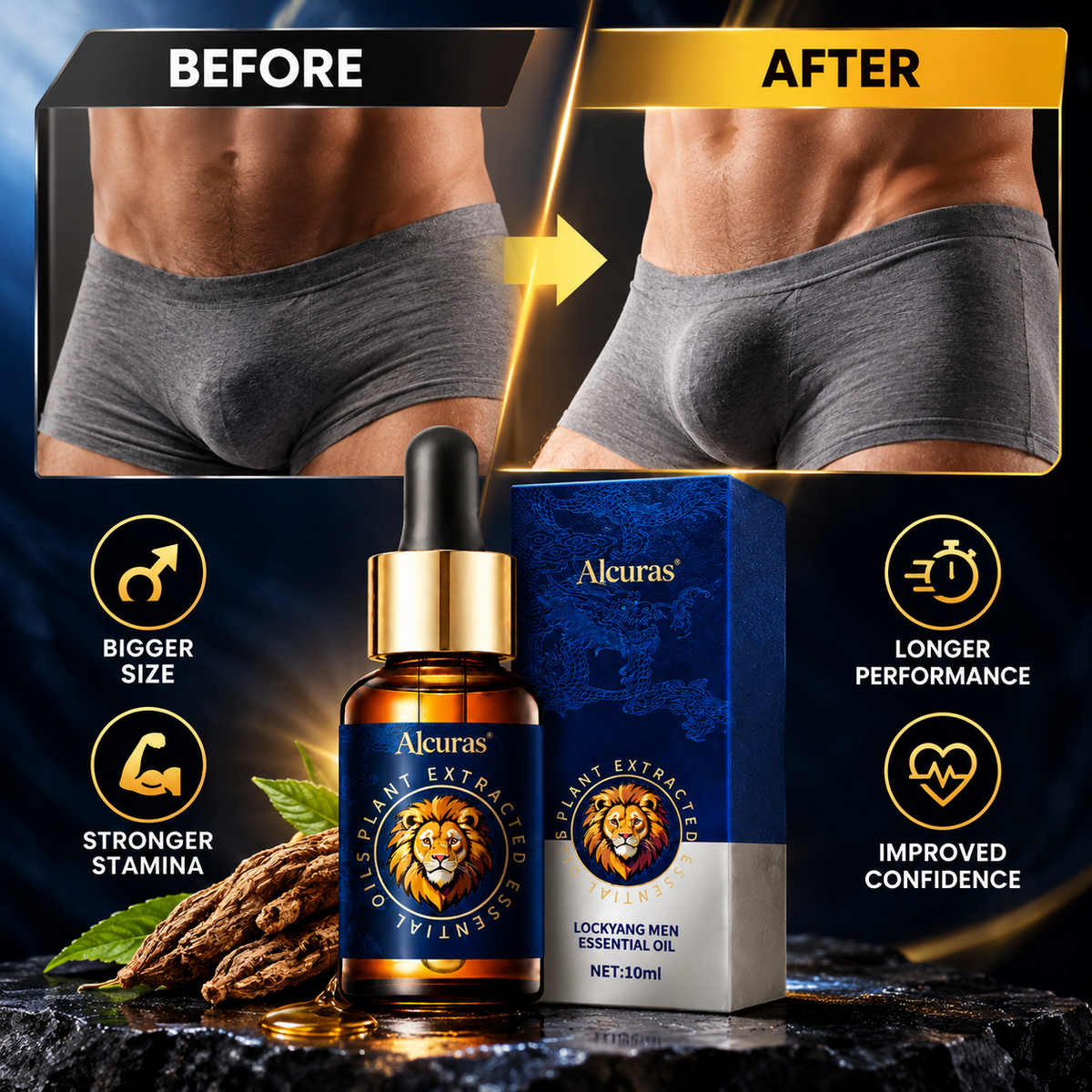 Alcuras® Men's Intimate Oil 🔥 Super potent and long-lasting