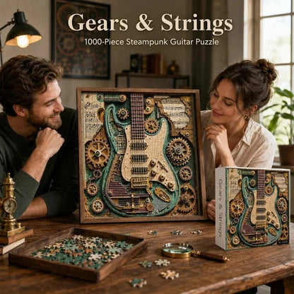 🔥Last Day 69% OFF-🧩Creative Steampunk Guitar 3D Puzzle