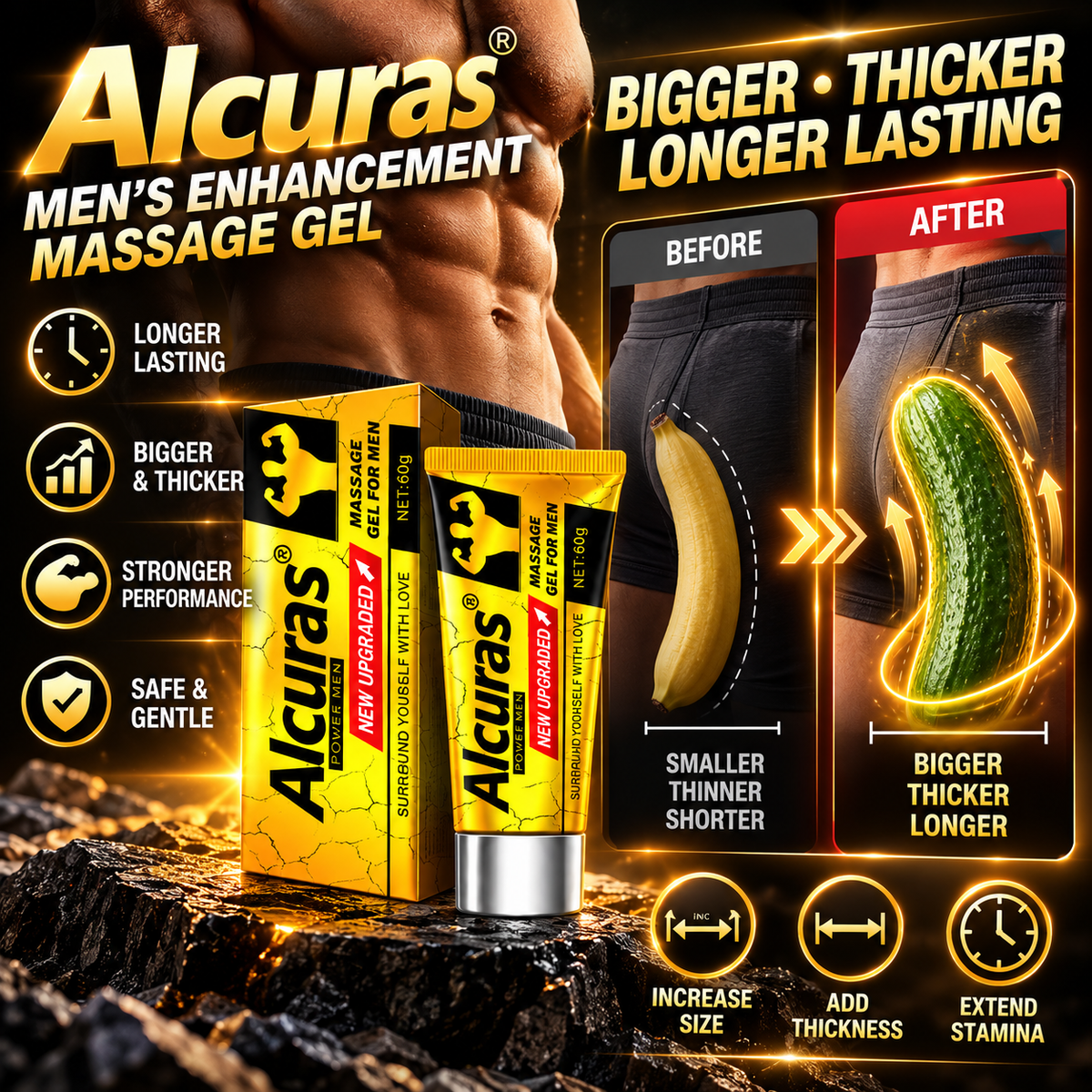 Alcuras® Men JJL Massage Cream – Fast-Acting for a Sweeter Life