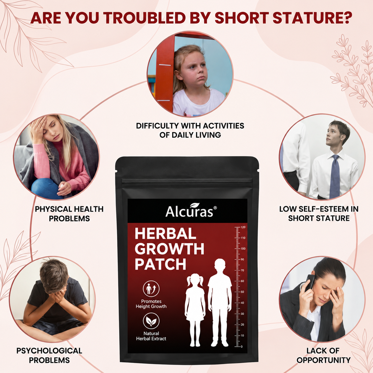 Alcuras® Herbal Growth Patch - Support Natural Height