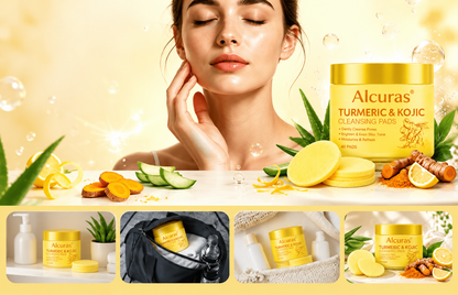 Alcuras® Turmeric & Kojic Cleansing Pads