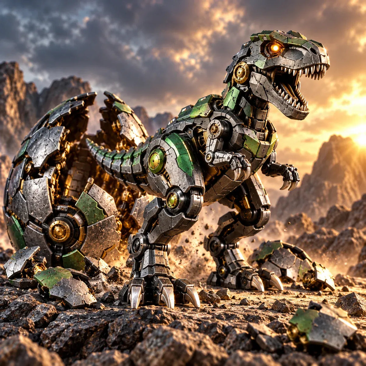 🦖🥚 NEW ARRIVAL🔥 Mechanical T-Rex Egg – From Mysterious Egg to Mighty Robotic Dinosaur! 🥚⚙️✨