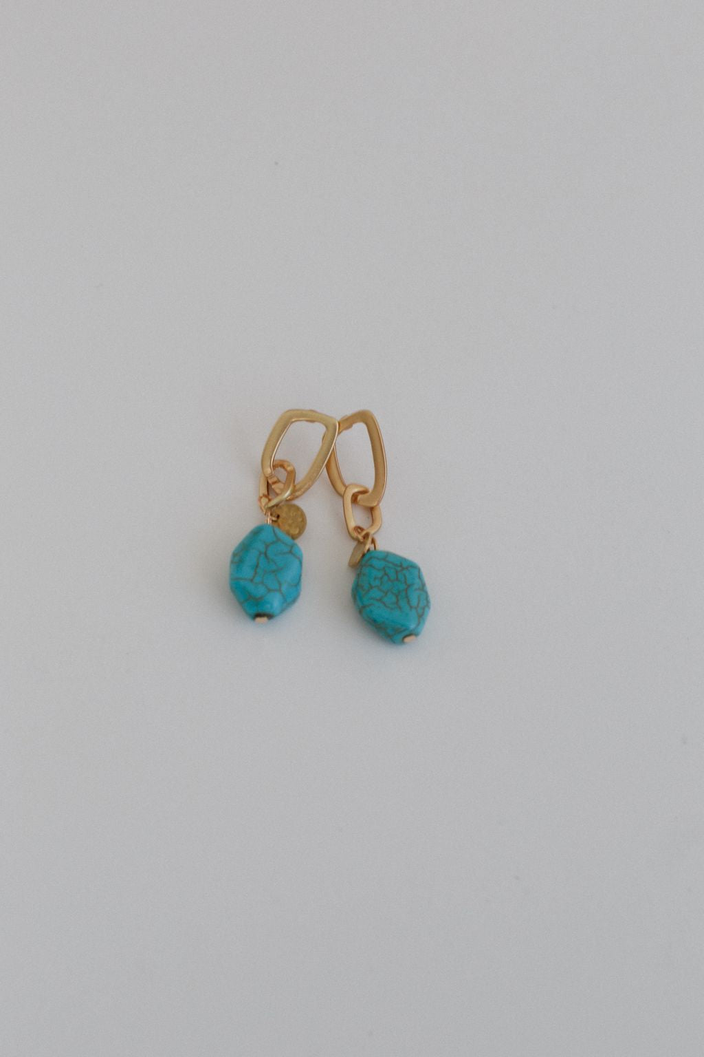 Serene Stone Drop Earrings - Turquoise - Pre Order